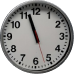 Clock showing 11:00